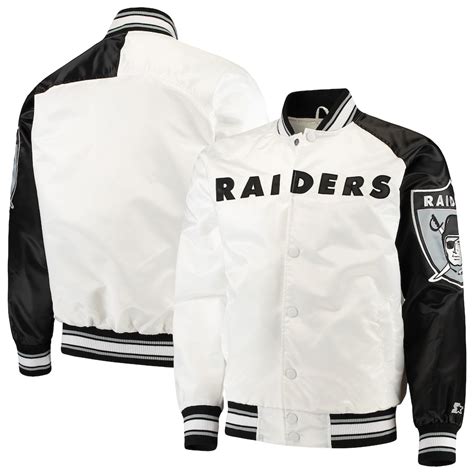 Los Angeles Raiders Starter black bomber jacket, rare vintage professional sports NFL coat, big shield, 80s 90s starter coats, made in USA. . Raider starter jacket